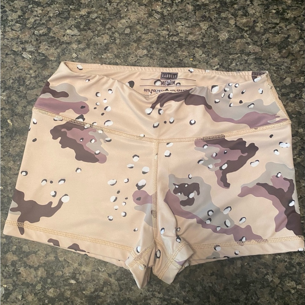 Desert Camo The Barbell Cartel Women's compression Shorts - Medium